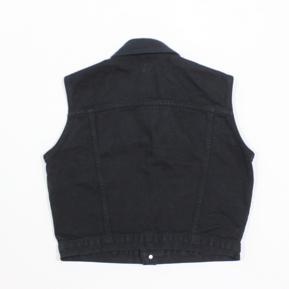 VTG Calvin Klein 90's Sleeveless Denim Jacket Vest - Picture 5 of 5